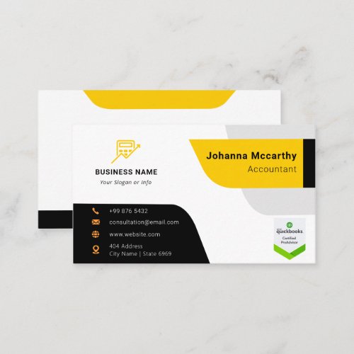 Business Accountant Logo  Minimalist Modern Busin Business Card