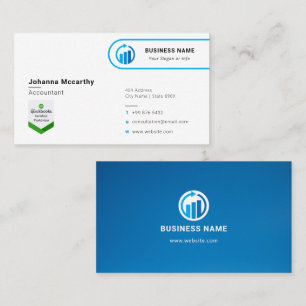 Business Accountant Logo   Minimalist Modern Busin Card