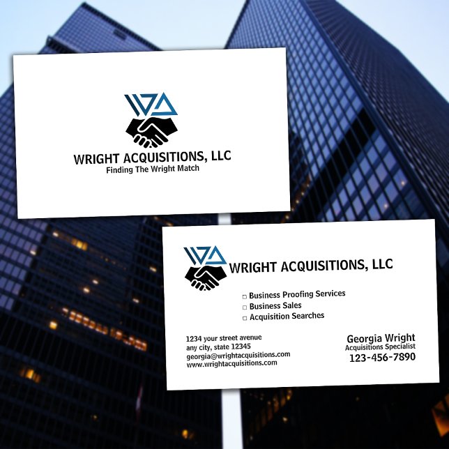 Business Acquisition Company Card (Creator Uploaded)