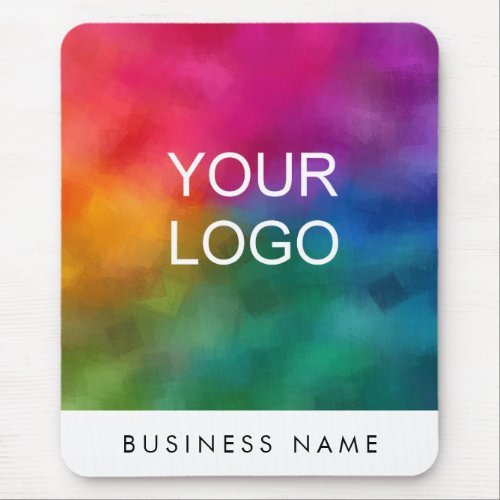 Business Add Your Company Business Logo Vertical Mouse Pad