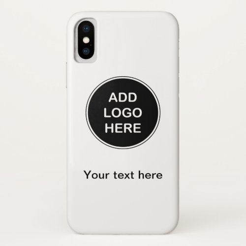 Business Add Your Logo iPhone XS Case