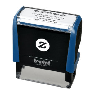 Business Address Contact Information Personalized Self-inking Stamp