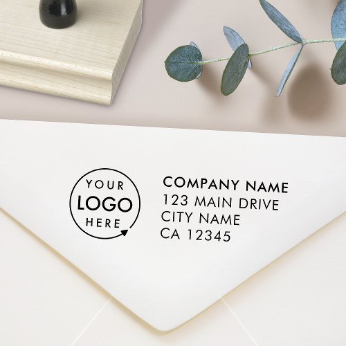 Business Address  Logo Professional Corporate Rubber Stamp