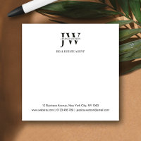 Business Address Monogram Real Estate Business