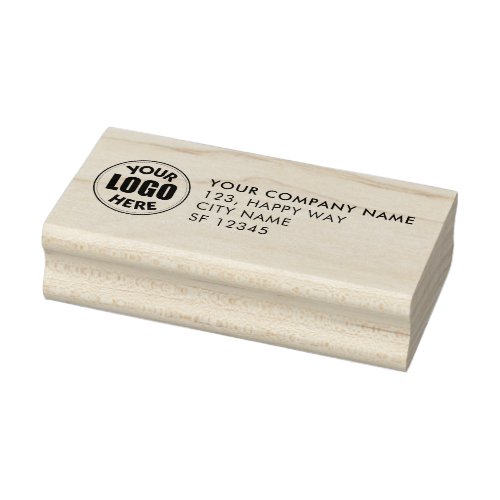 Business Address Professional Corporate Logo  Rubber Stamp
