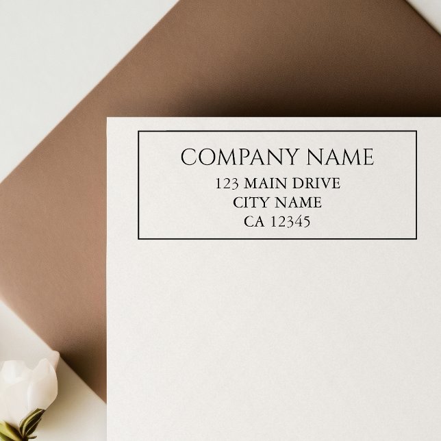 Business Address Professional Corporate Rubber Stamp (Creator Uploaded)