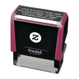 Business Address Your Company Personalized - Self-inking Stamp