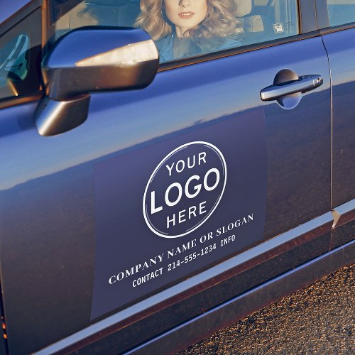 Business Advertising Company Logo or Brand Modern Car Magnet