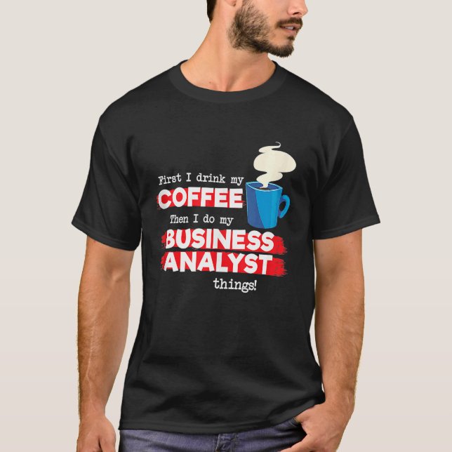 Business Analyst and Coffee  Tank Top (Front)
