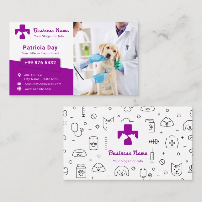 Business Animal pet | Simple  Business Card (Front/Back)