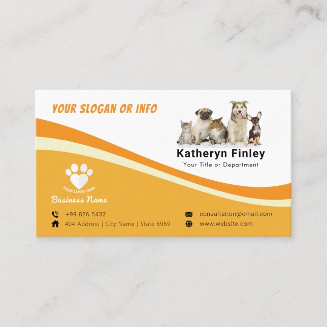 Business Animal pet | Simple  Card (Front)