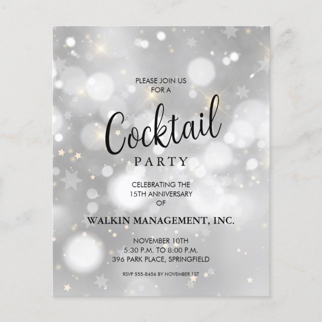 Business Anniversary Budget Flyer (Front)