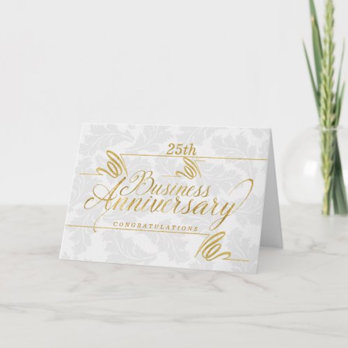Business Anniversary Custom Year Elegant Congrats