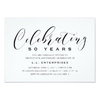 Business Anniversary Invitation