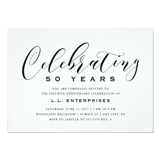 Business Anniversary Invitation