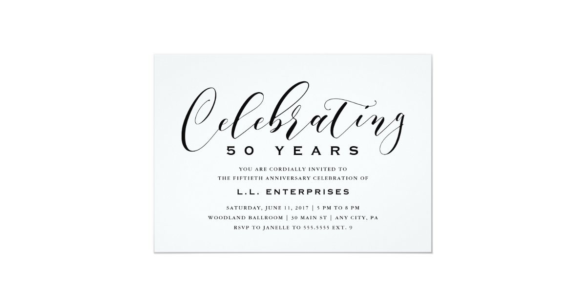 Business Anniversary Invitation | Zazzle.com