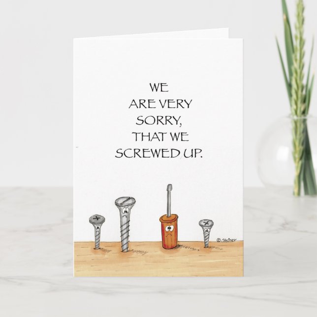 Business Apology Card (Front)