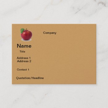 Business Apple  Design Business Card by CREATIVEforBUSINESS at Zazzle