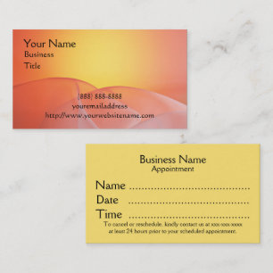 Business Appointment Cards Feminine