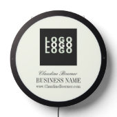 Business Artist Crafter Upload Logo LED Sign (Lights Off)