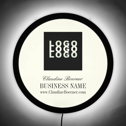 Business Artist Crafter Upload Logo LED Sign (Front)