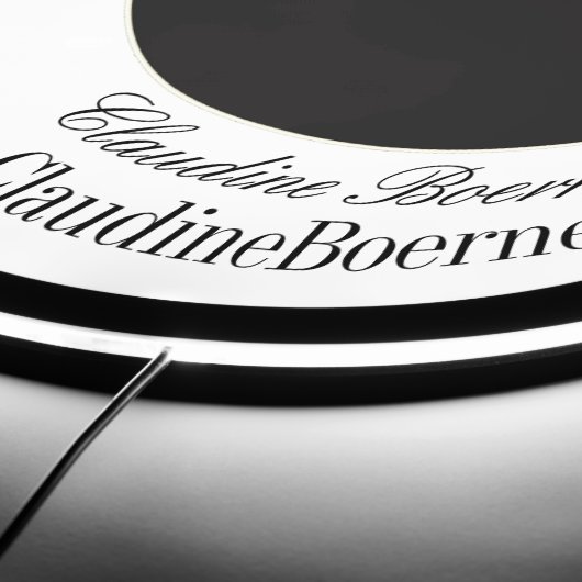 Business Artist Crafter Upload Logo LED Sign (Edge)