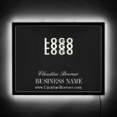 Business Artist Crafter Upload Logo LED Sign (Front)