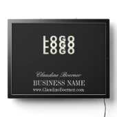 Business Artist Crafter Upload Logo LED Sign (Lights Off)