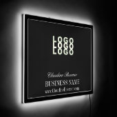 Business Artist Crafter Upload Logo LED Sign (Angle)