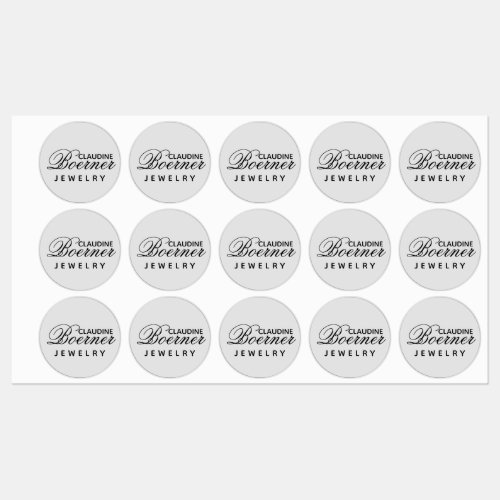 Business Artist Crafter Waterproof Circle Labels
