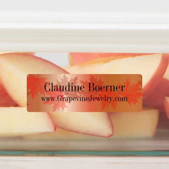 Business Artist Crafter Waterproof Rectangular Labels (Affixed)