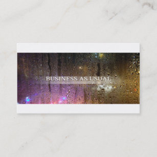 business as usual business card