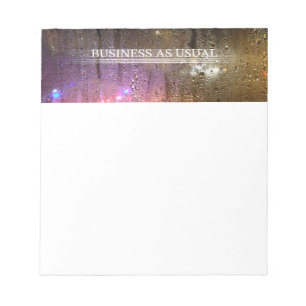 business as usual notepad