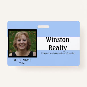 Business Badge TEMPLATE with Photo ID