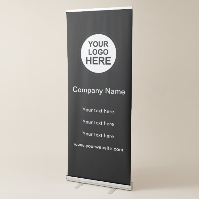 Business Banner Logo Design Retractable Banner (3/4)