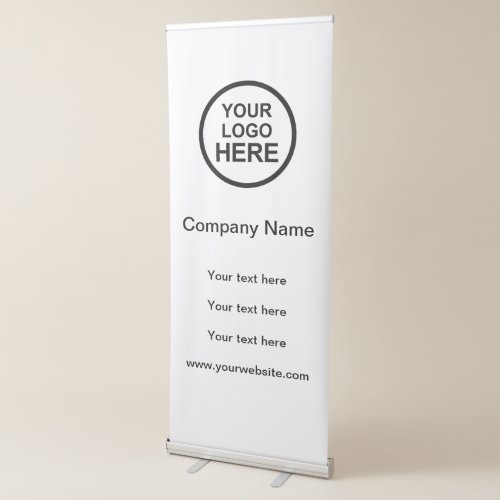 Business Banner Logo Design Retractable Banner