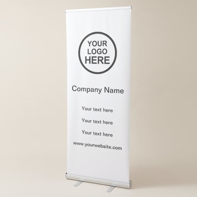 Business Banner Logo Design Retractable Banner (3/4)