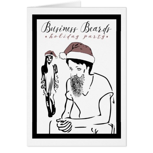 business beards holiday party (Front)