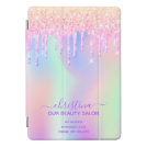 Business beauty salon pink glitter iridescent iPad pro cover Business beauty salon pink glitter iridescent iPad pro cover
