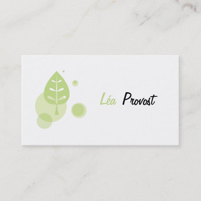 Business because - Calling card Landscape (Front)