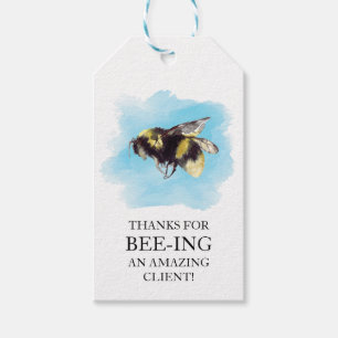 Business Bee Customer Thank You Gift Tags