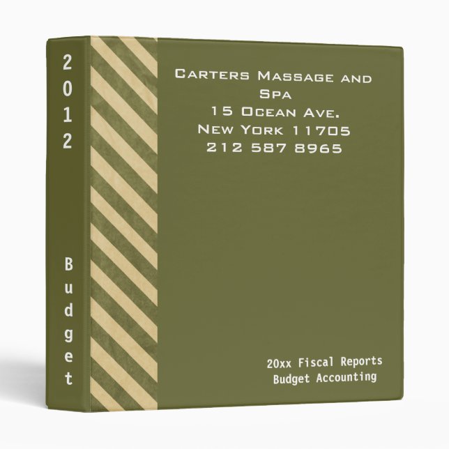 Business Binder (Front/Spine)