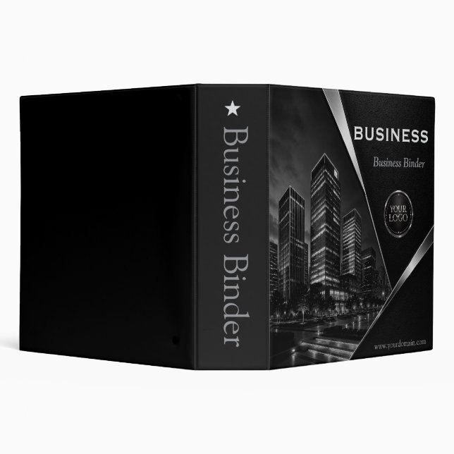Business Binder Building Design Customizable Prof (Background)