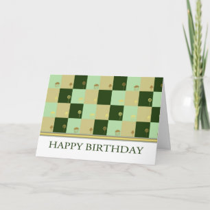 Business Birthday Card With Cool Squares - Custome