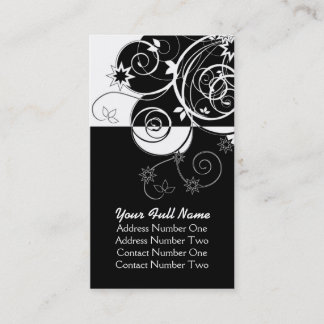 Business Black and white Card