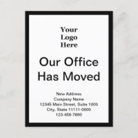 Business Black and White Change of Address