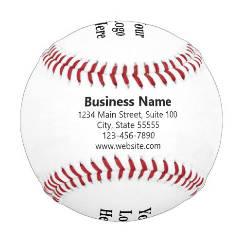 Business Black and White Company Logo Name Address Baseball