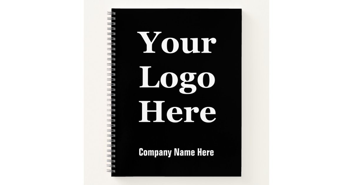Company Logo Template Simple Black Business Square Notebook