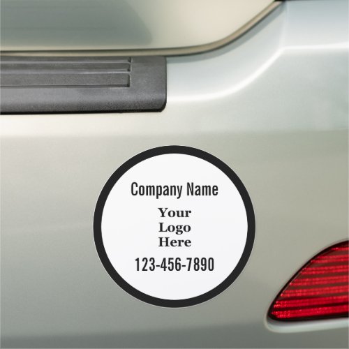 Business Black and White Make An Ad Your Logo Here Car Magnet