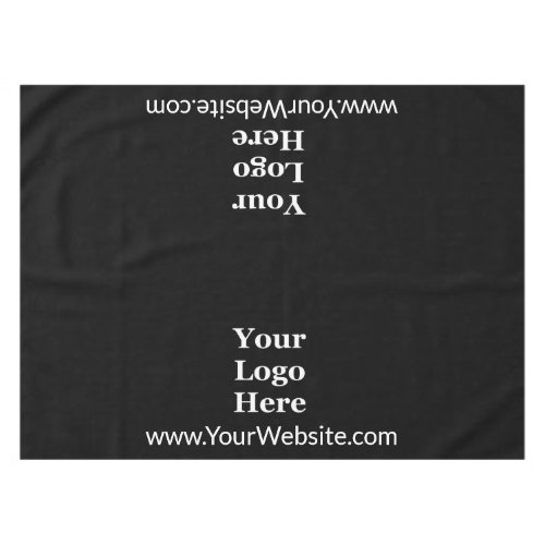 Business Black and White Website Text Company Logo Tablecloth